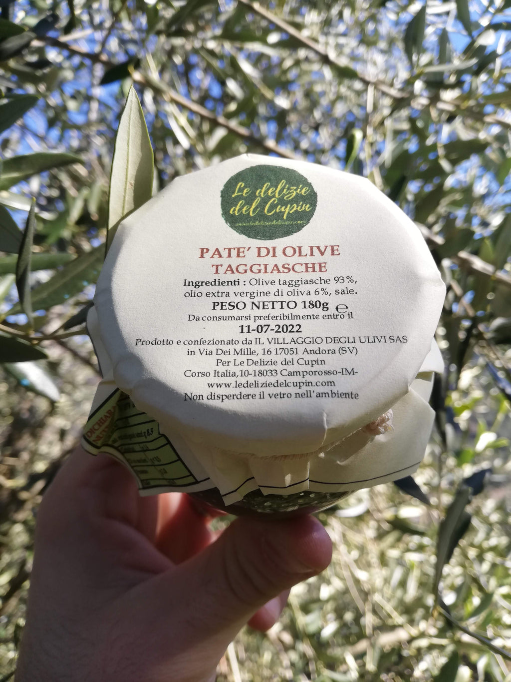 PATE' DI OLIVE TAGGIASCHE 180GR