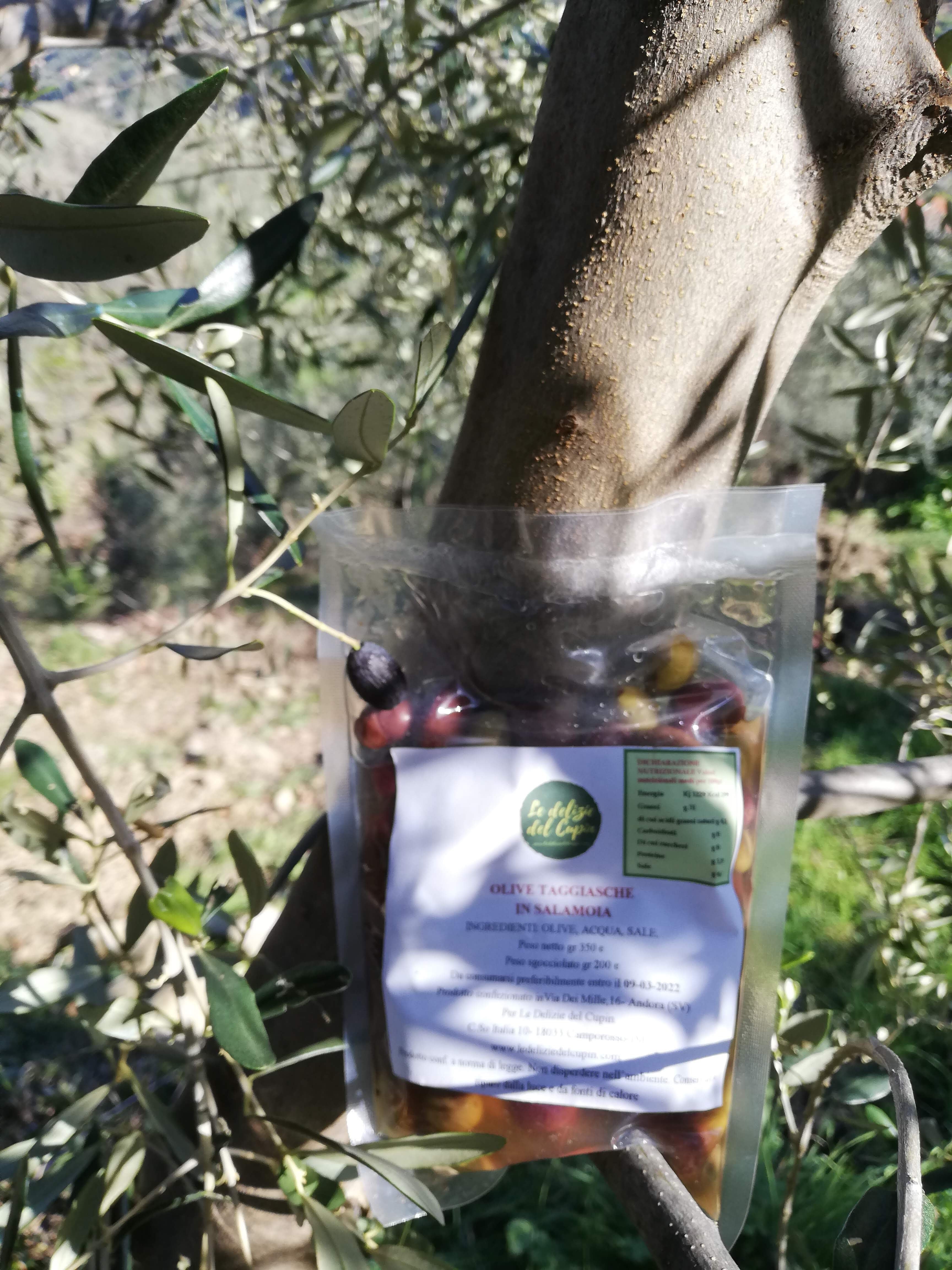 Olive 100% Taggiasche in Salamoia 200gr